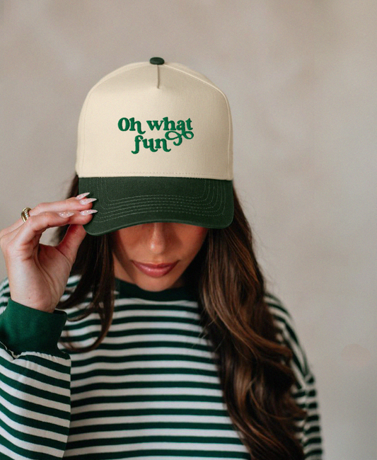 Oh What Fun Holiday Hat