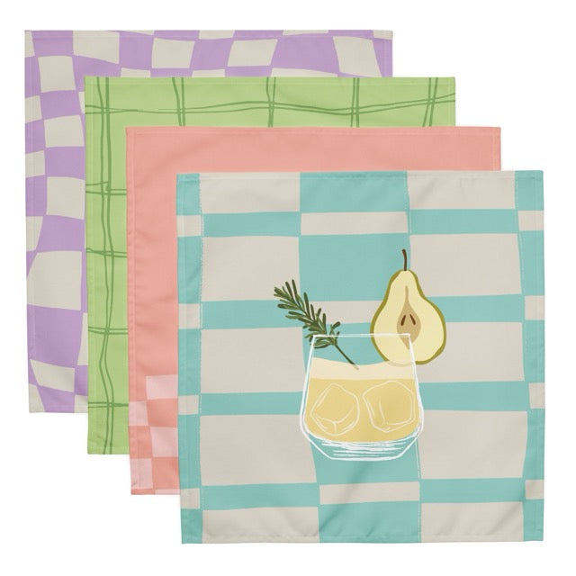 Cocktail Napkin Set of 4